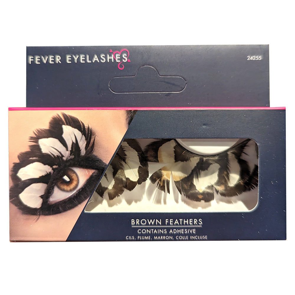 Fever Eyelashes Brown Feathers 24255