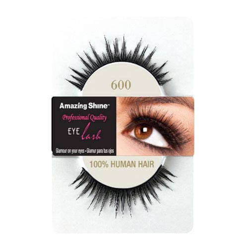 Amazing Shine Human Hair False Eyelashes 600