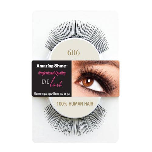 Amazing Shine Human Hair False Eyelashes 606