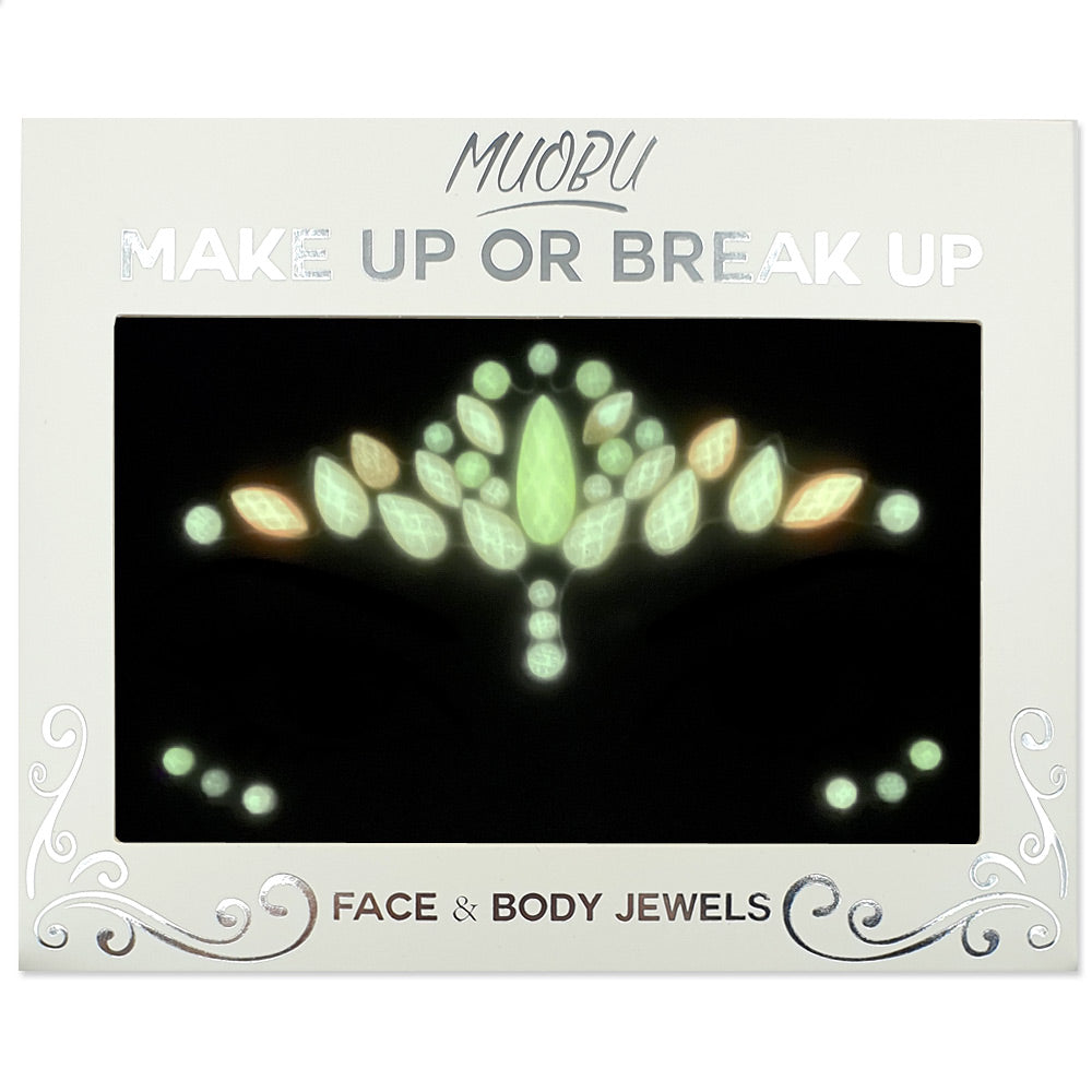 Festival Face Jewels Set (Glow In The Dark) - Melody Glow