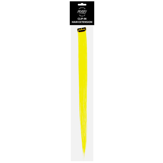 MUOBU Clip-In Hair Extension Strip - UV Neon Yellow