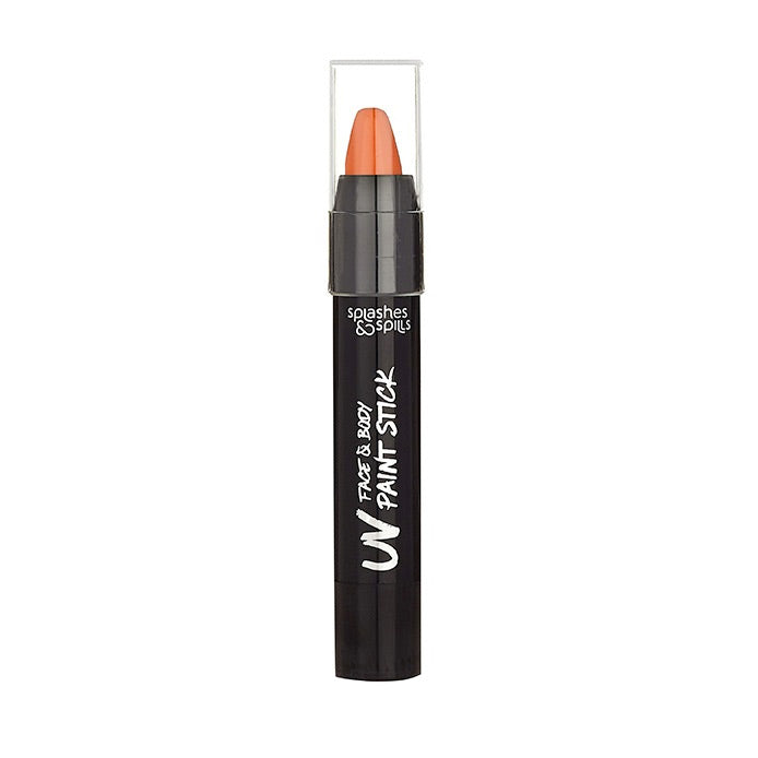 Splashes & Spills UV Face & Body Paint Stick - Orange