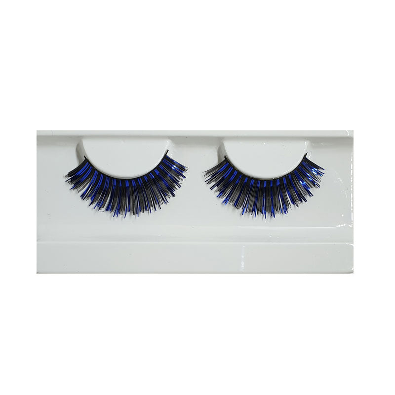 Festival False Lashes - Black & Blue Foil