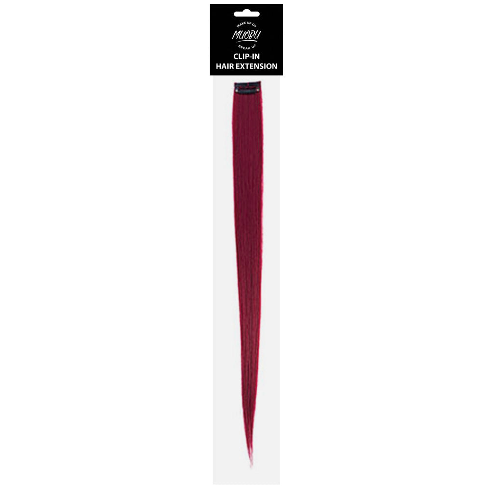 MUOBU Clip-In Hair Extension Strip - Burgundy