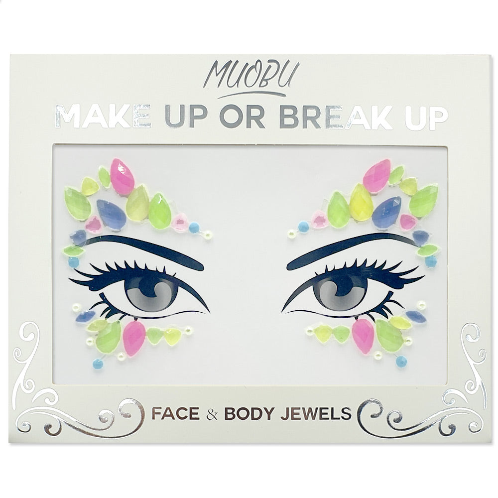 Festival Face Jewels Set (Glow In The Dark) - Calypso Glow