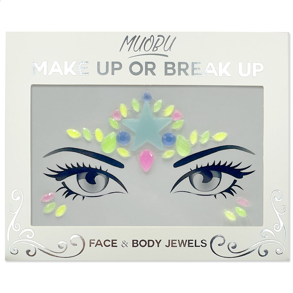 Festival Face Jewels Set (Glow In The Dark) - Festival Glow