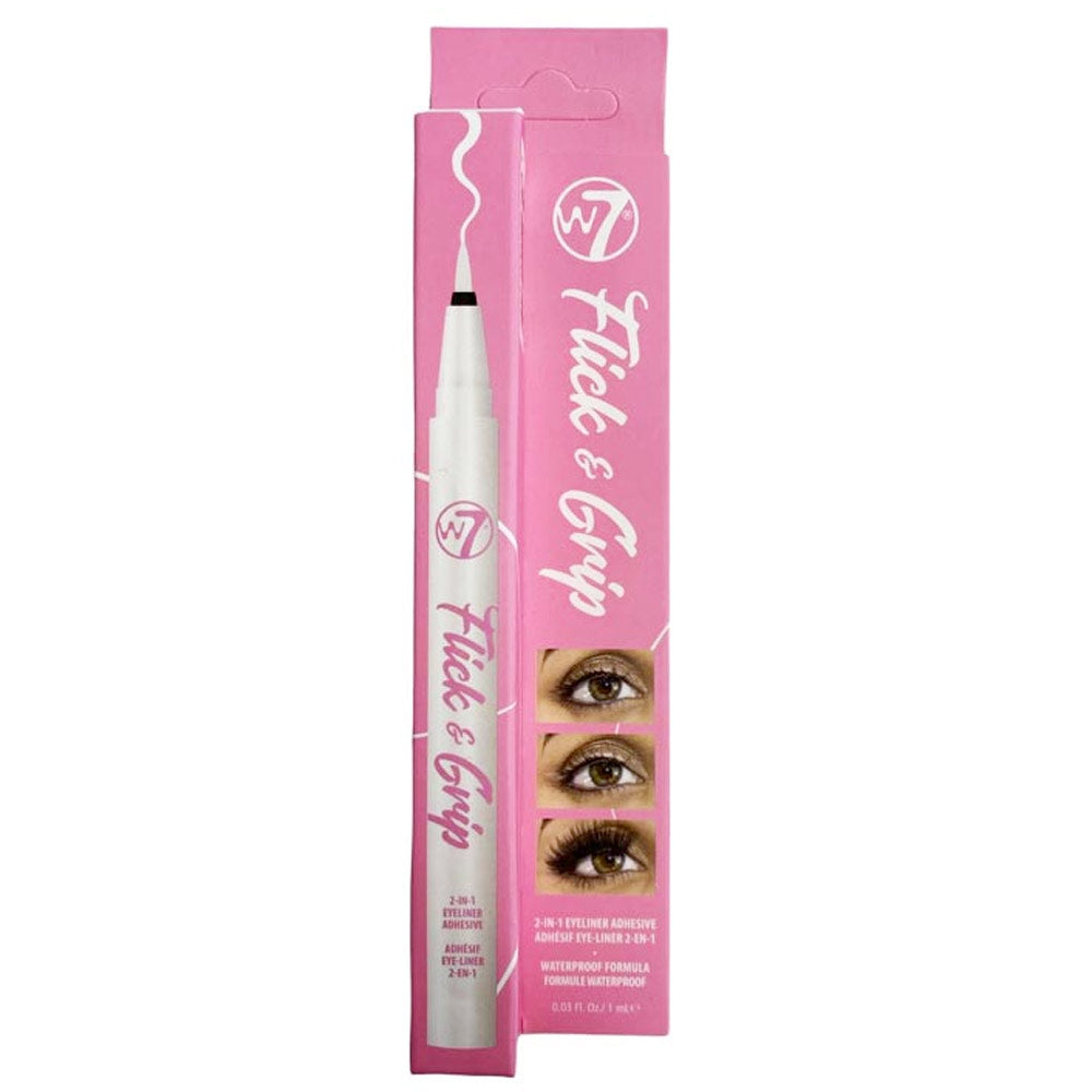 W7 Flick & Grip 2-In-1 Adhesive Eyeliner Pen - Clear