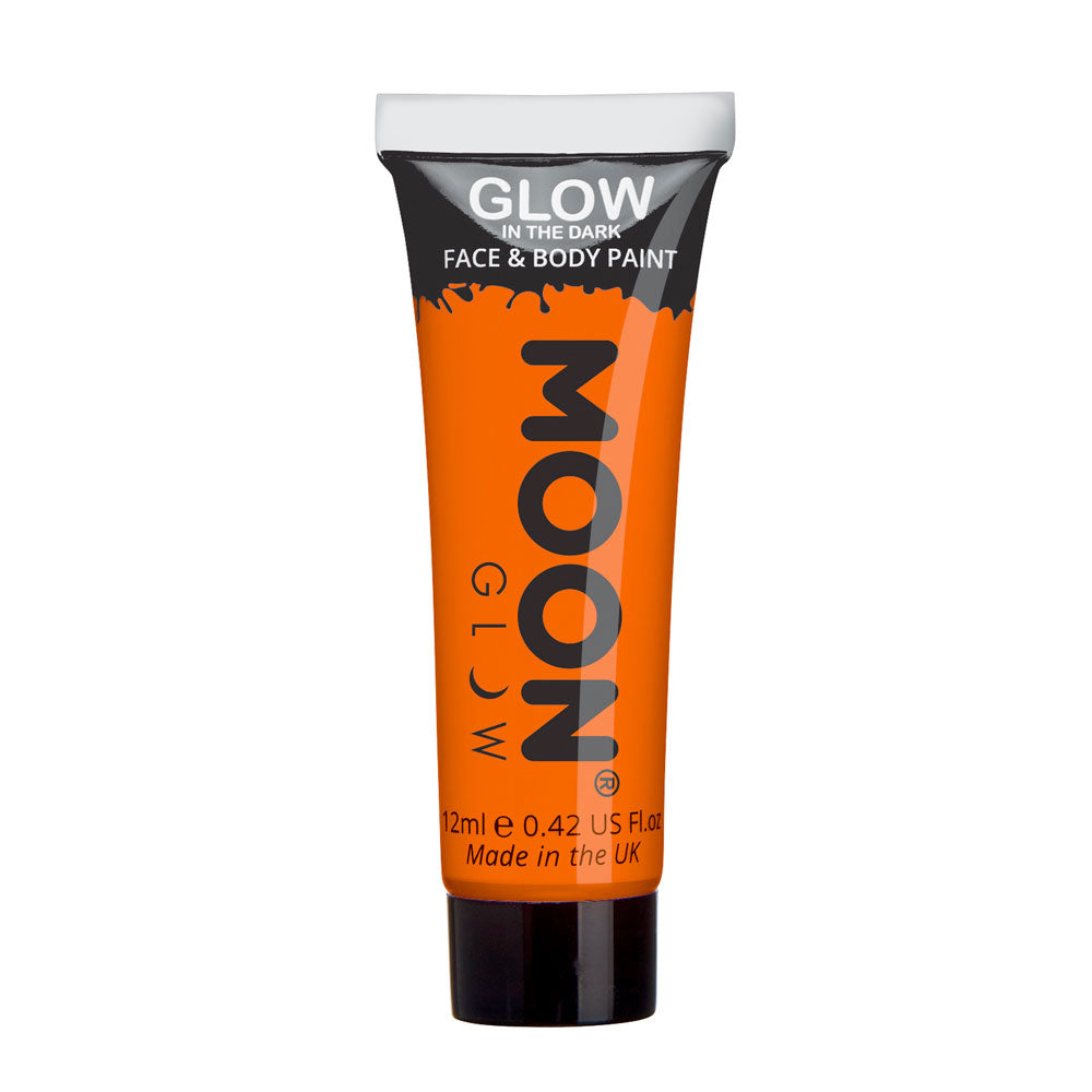 Moon Creations Glow In The Dark Face & Body Paint - Orange