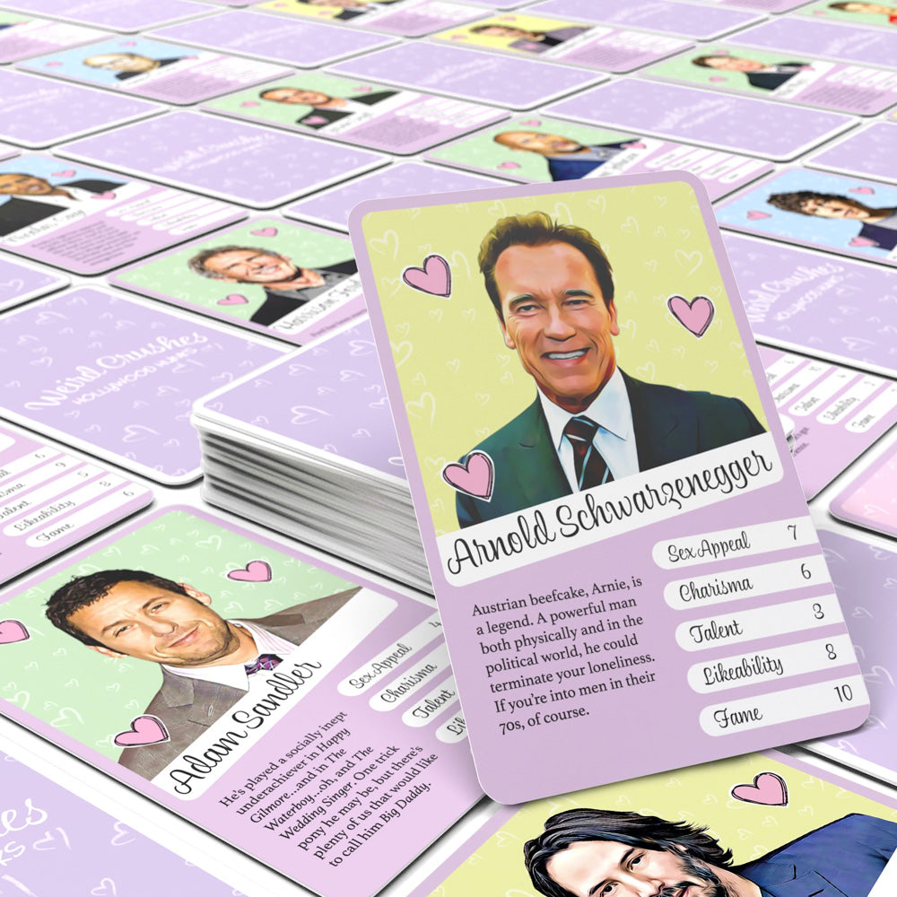 Weird Crushes - Hollywood Hunks Card Game