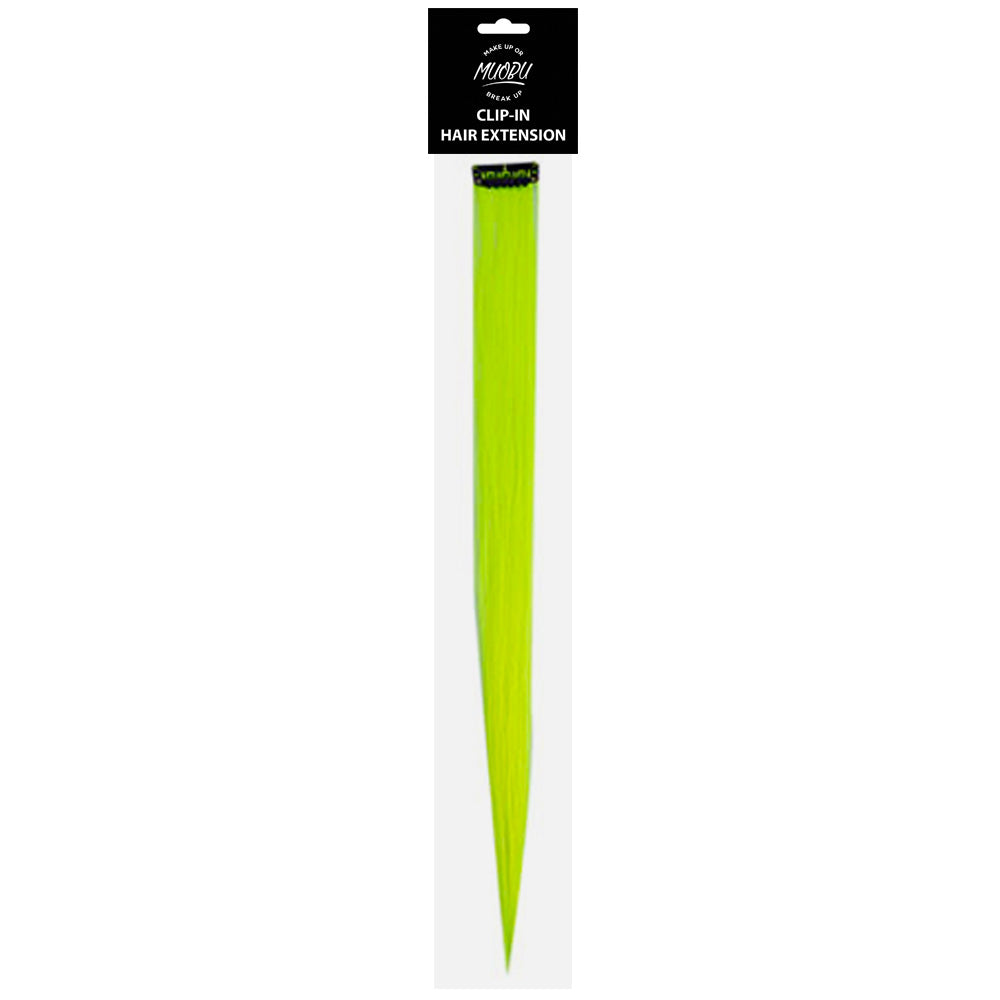 MUOBU Clip-In Hair Extension Strip - Lime Green