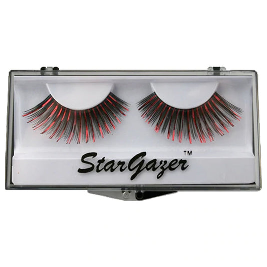 Festival False Lashes 05 - Black & Red Foil