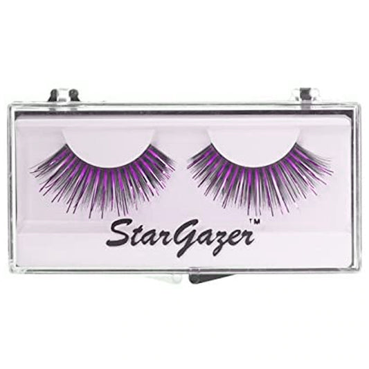 Festival False Lashes 08 - Black & Purple Foil